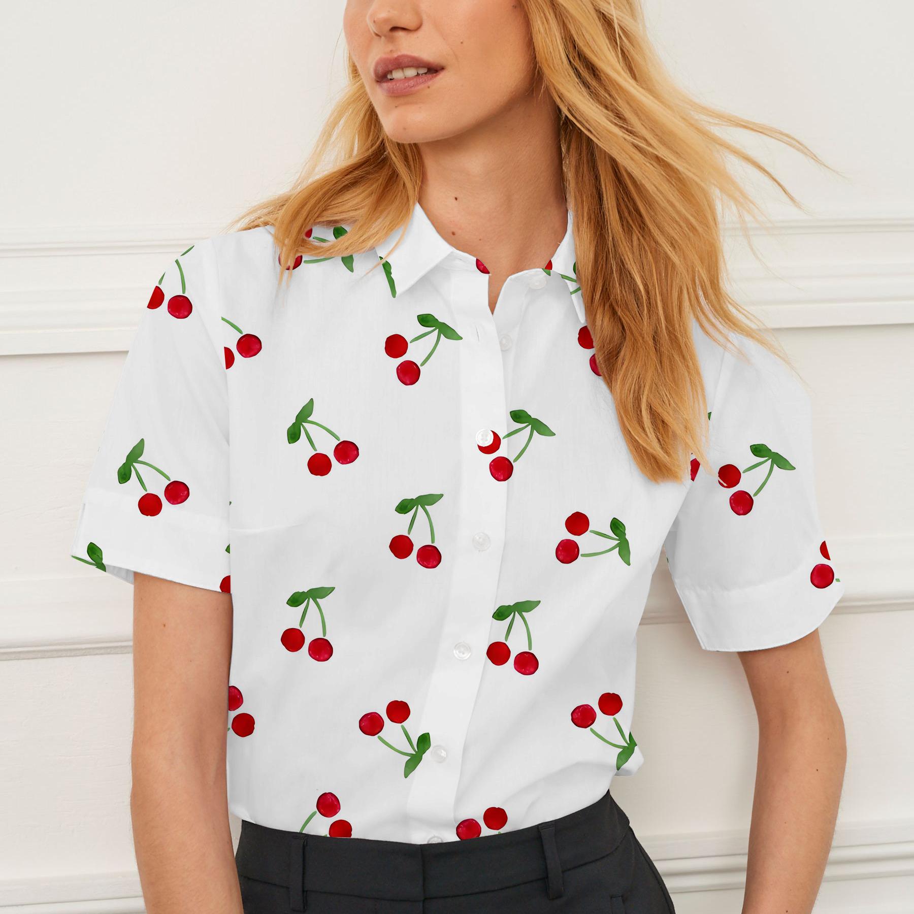 Men Formal Wear Design - Summer women's 3D Print Shirt short