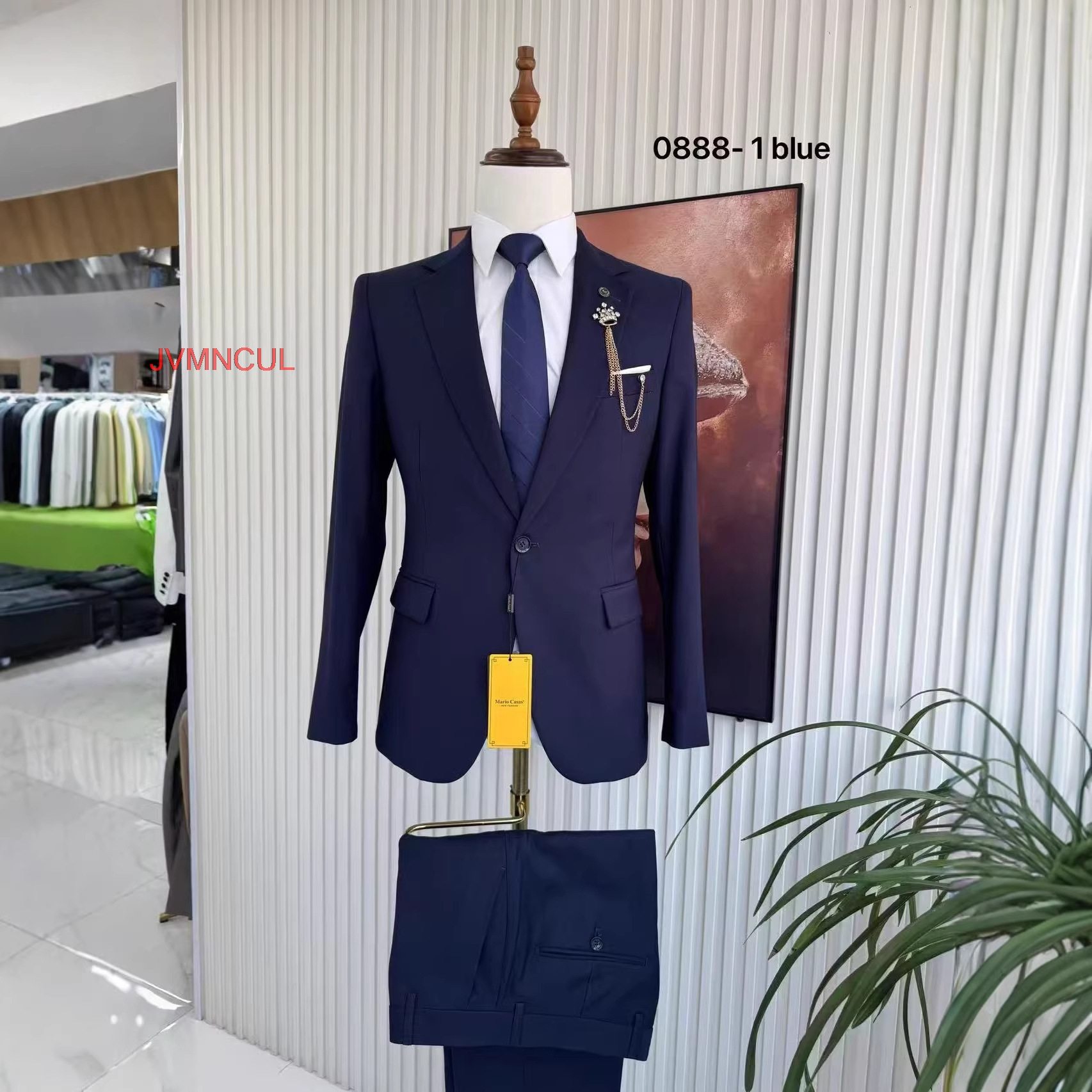 Men'S Formal Wear For Reception - Men's Solid Color 2 Piece Suit