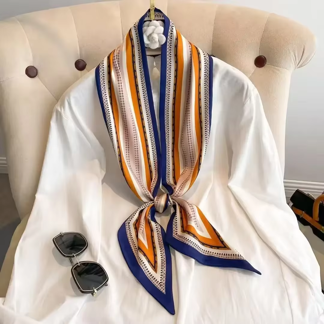 Windsor Knot Tie - Fashion Print Hair Ribbon Scarf Women