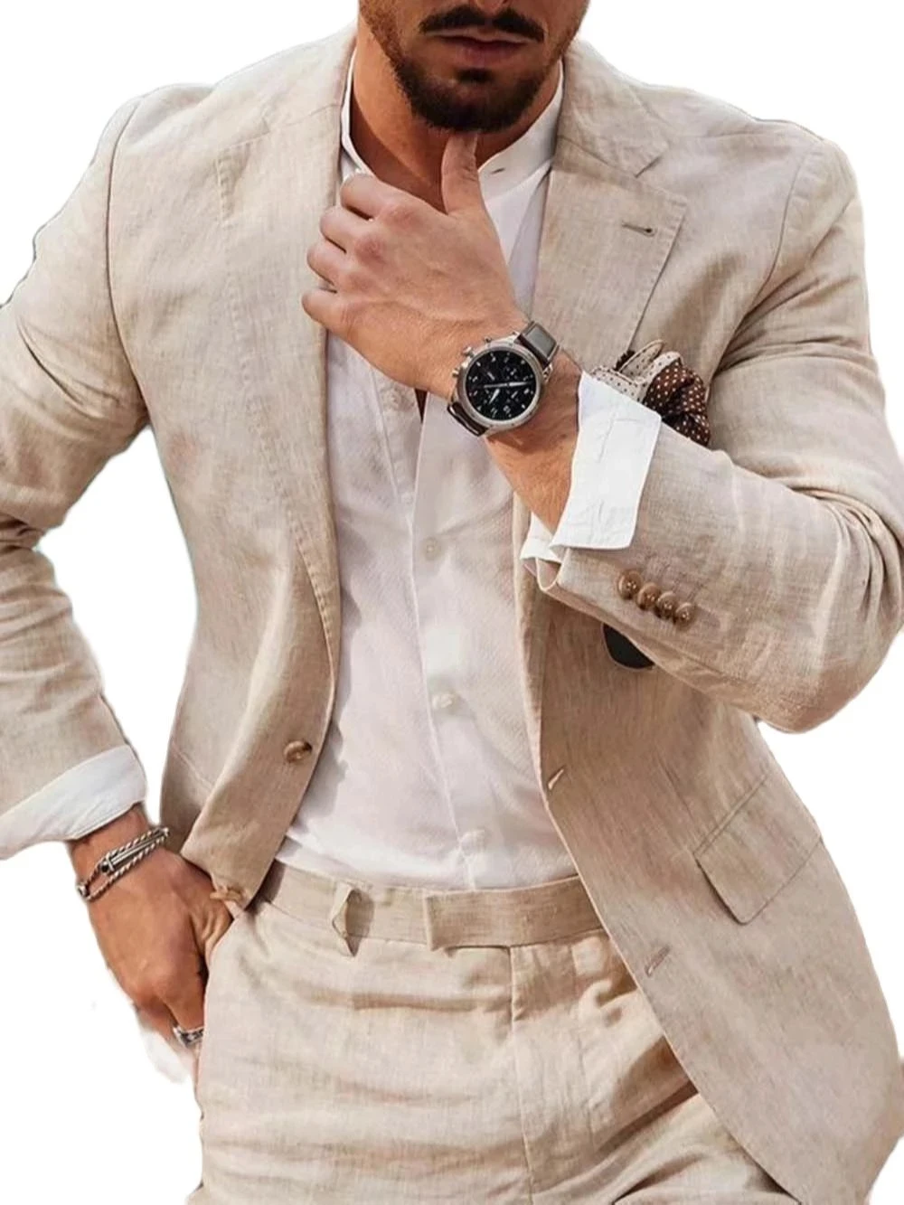 Summer Beach Business Linen Me - đánh giá và giá Men Formal Wear Summer