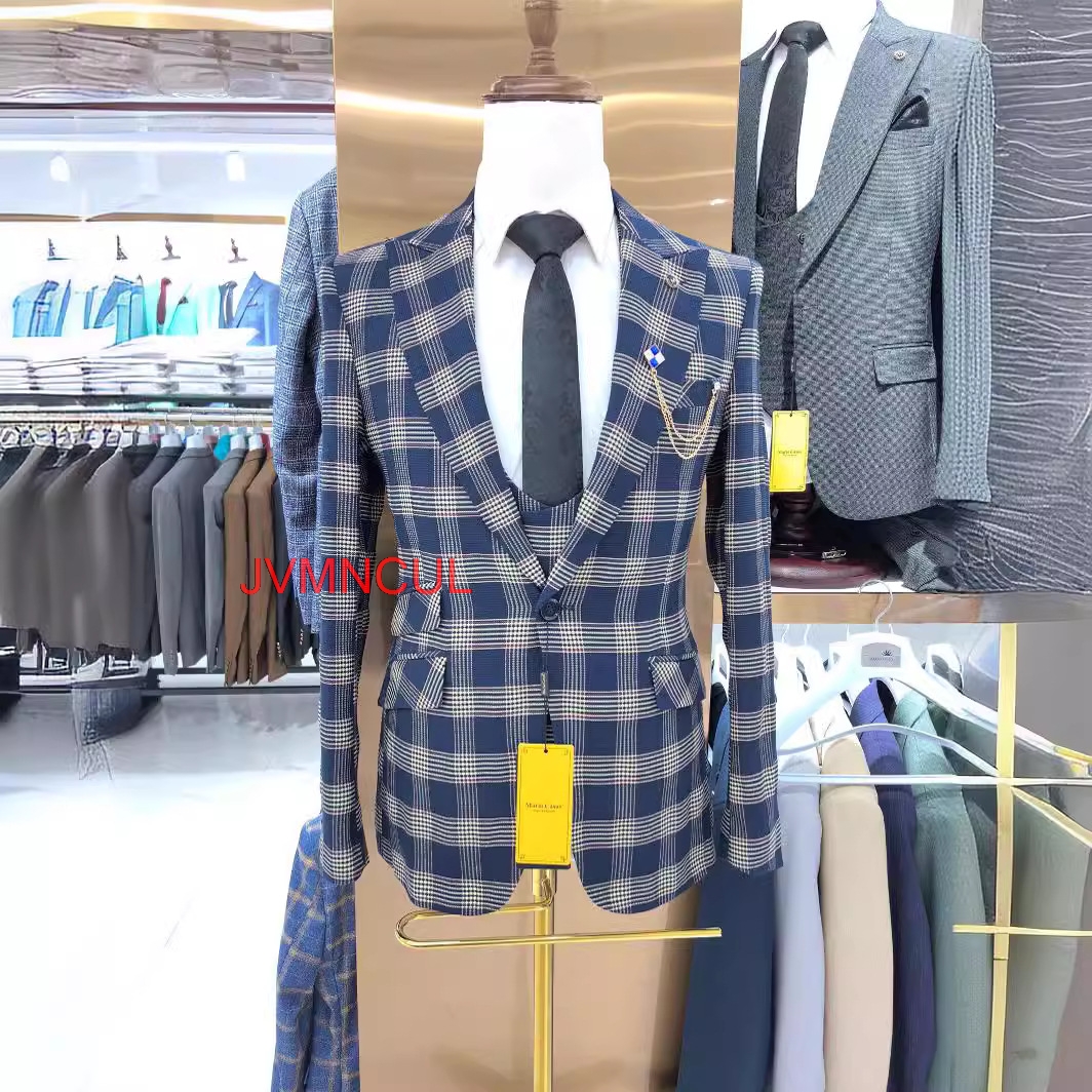 Men's Color Block 3 Piece Suit - đánh giá và giá Men'S Formal Wear For Reception