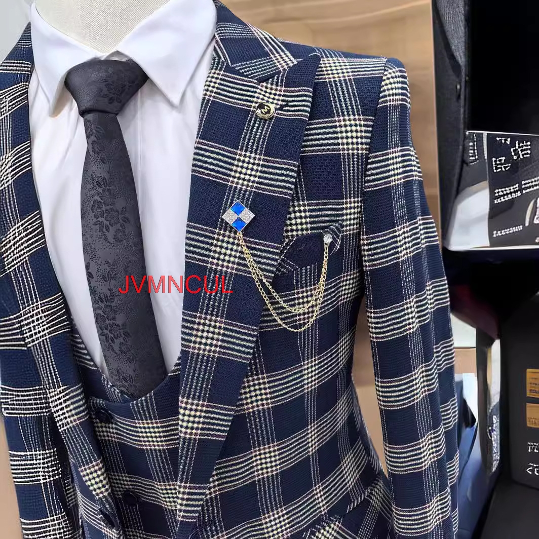 Men's Color Block 3 Piece Suit - đánh giá và giá Men'S Formal Wear For Reception