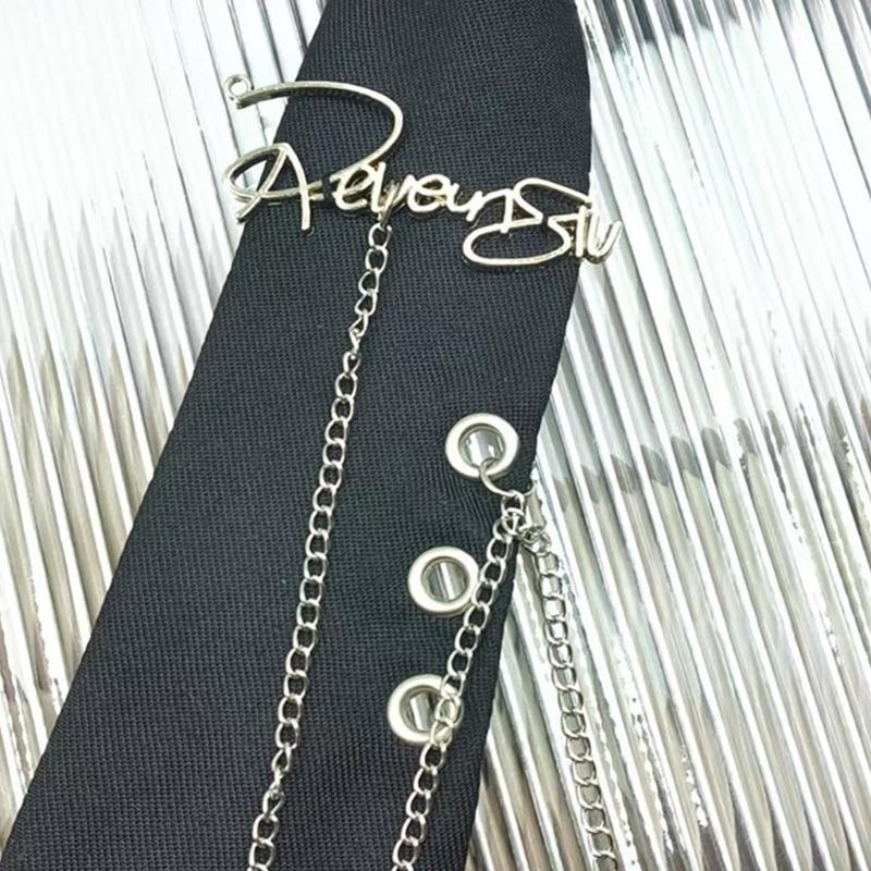 652F Punk Chain Necktie Knotfr - đánh giá và giá Men Formal Party Wear Shirt
