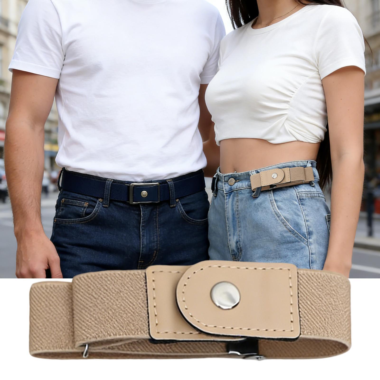 1 Pair No Buckle Elastic Belt  - đánh giá và giá Men'S Formal Wear Belt