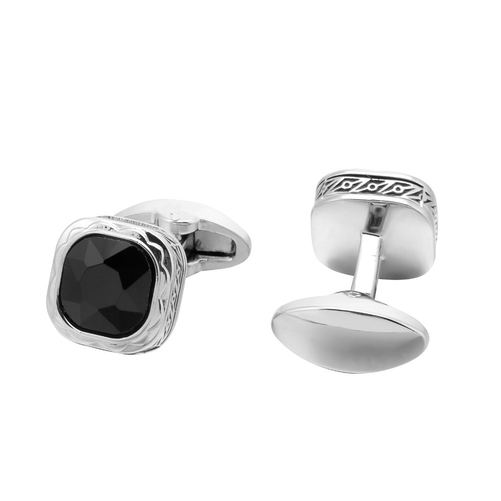 Black Gemstone French Cufflink - đánh giá và giá Dress Shirt French Cuff