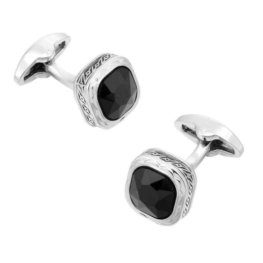 Black Gemstone French Cufflink - đánh giá và giá Dress Shirt French Cuff