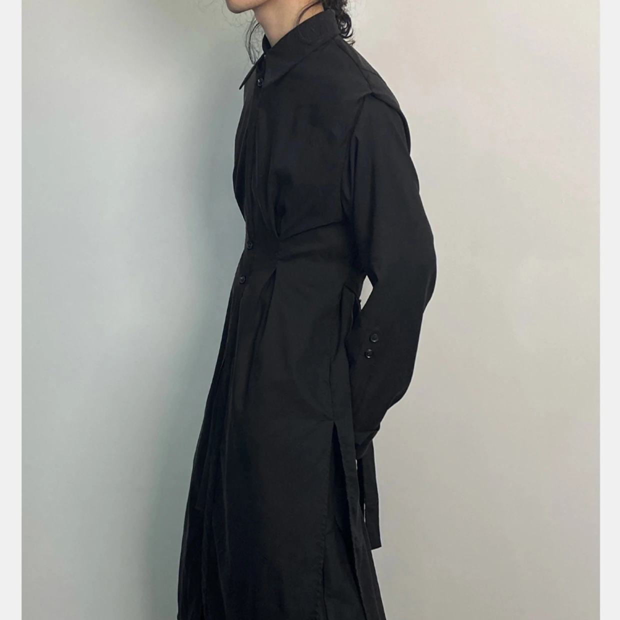 Y2K Gothic Trench Coat Men Dar - đánh giá và giá Men'S Formal Wear Belt