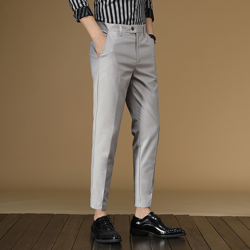 Summer Suit Pants Men Red Blac - đánh giá và giá Men Formal Wear Summer