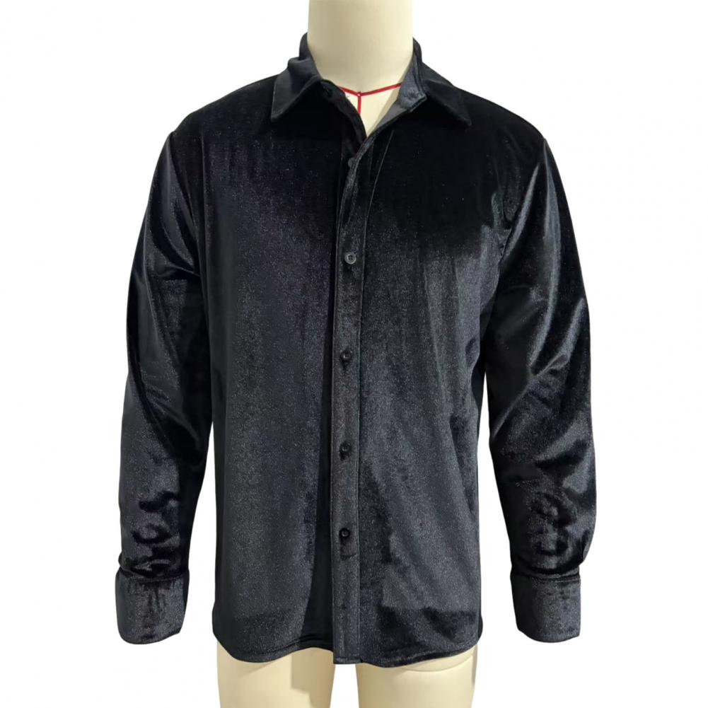 Men Velvet Shirt Men's Velvet  - đánh giá và giá Men Formal Party Wear Shirt