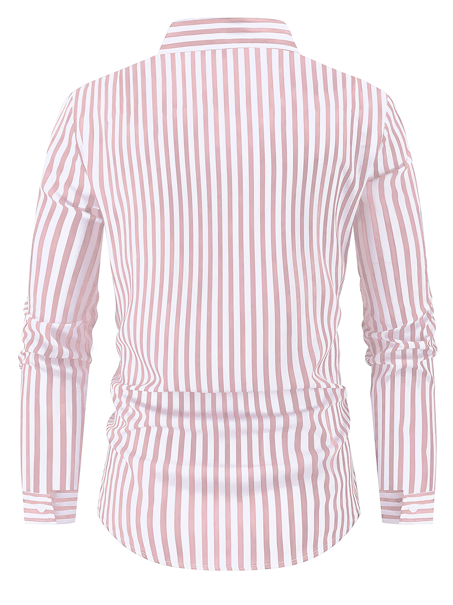 Men's long sleeved striped shi - đánh giá và giá Men Formal Party Wear Shirt