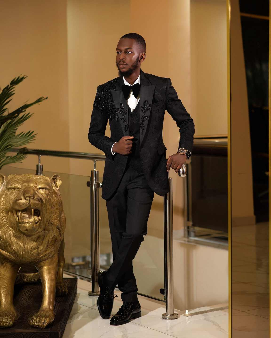 Fashion Men Suits Applique 2-p - đánh giá và giá Men Formal Wear Design