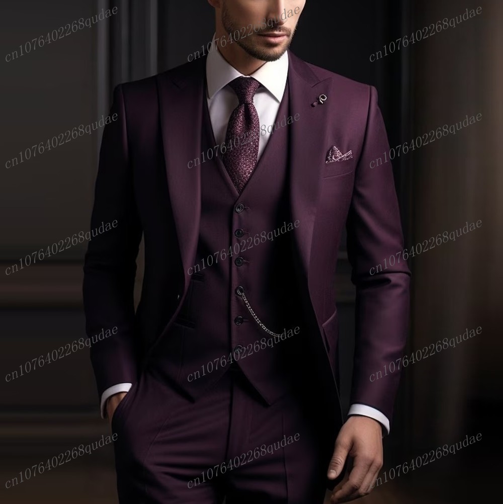 Formal Dark Purple Men Suit We - đánh giá và giá Men Formal Wear Purple