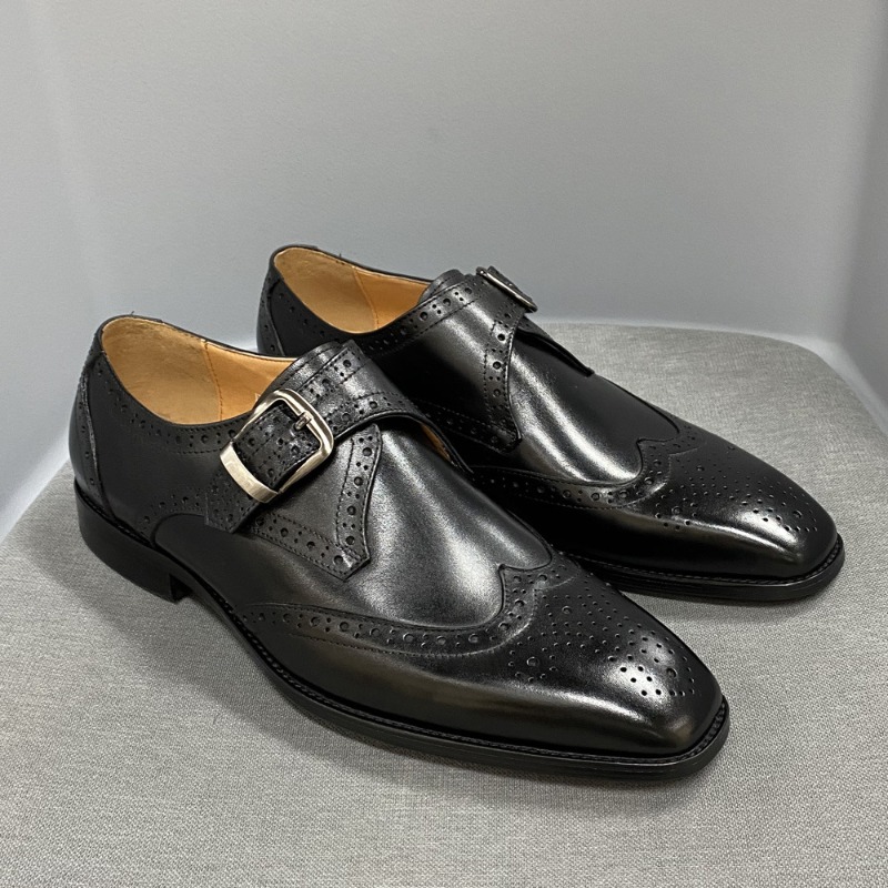 Men's Casual Shoes Carving Lea - đánh giá và giá Men Formal Wear Design