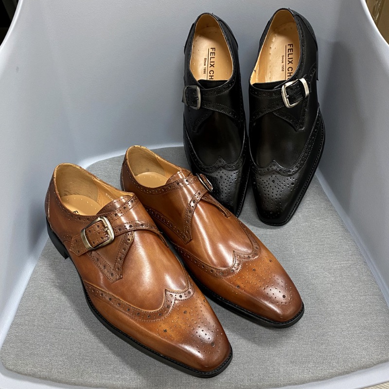 Men's Casual Shoes Carving Lea - đánh giá và giá Men Formal Wear Design