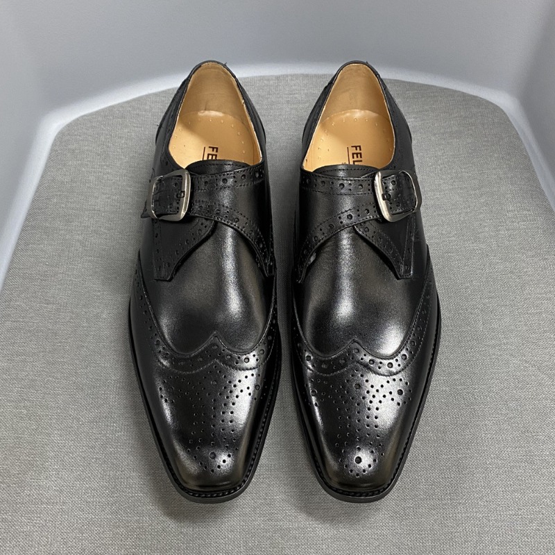 Men's Casual Shoes Carving Lea - đánh giá và giá Men Formal Wear Design