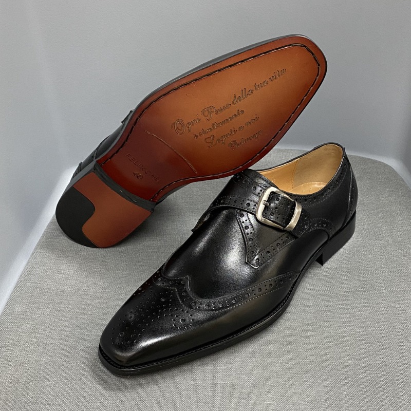 Men's Casual Shoes Carving Lea - đánh giá và giá Men Formal Wear Design