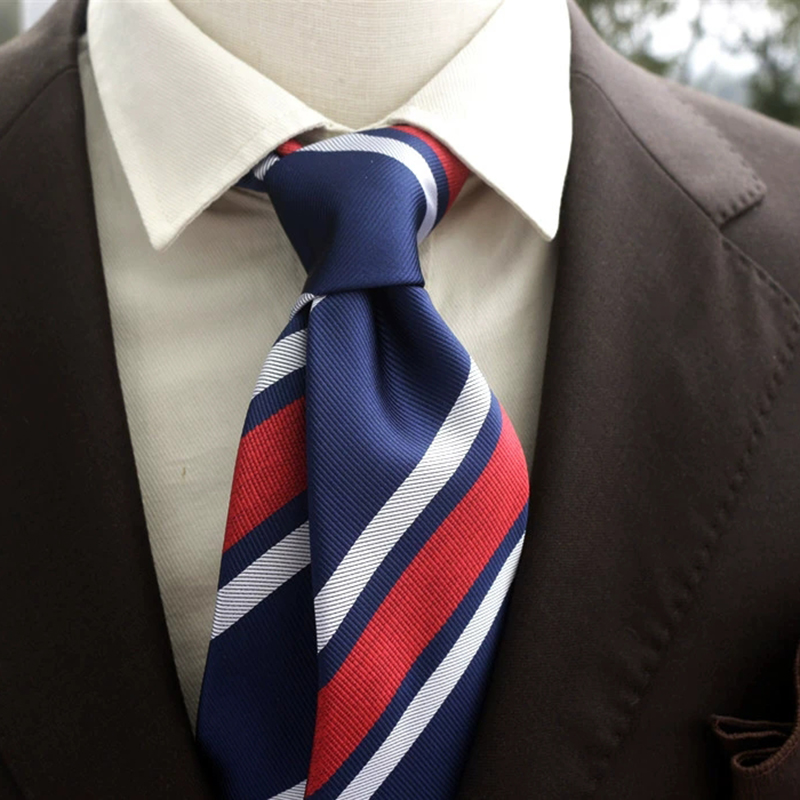 New Trendy Navy Brown Neckties - đánh giá và giá Men Formal Party Wear Shirt