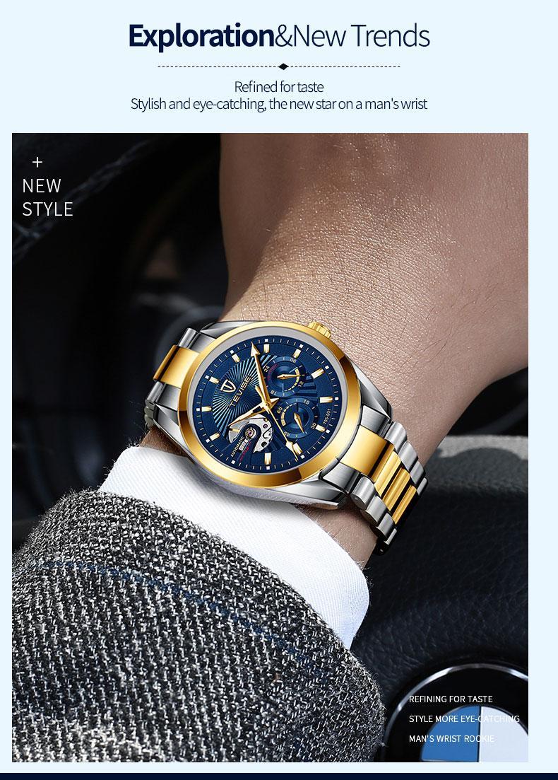 TEVISE men's watch - a busines - đánh giá và giá Men'S Formal Wear Watches