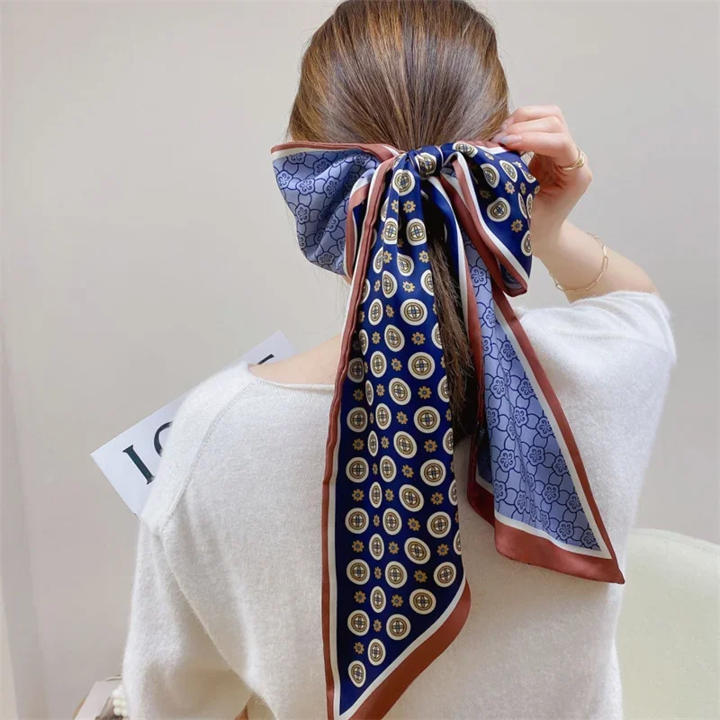 Fashion Print Hair Ribbon Scar - đánh giá và giá Windsor Knot Tie