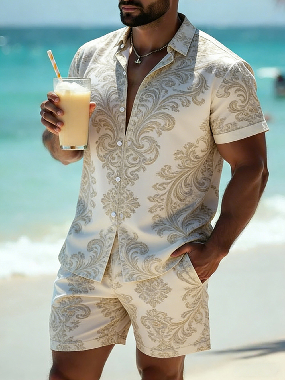 new's Men's Summer Cool Short  - đánh giá và giá Men Formal Party Wear Shirt