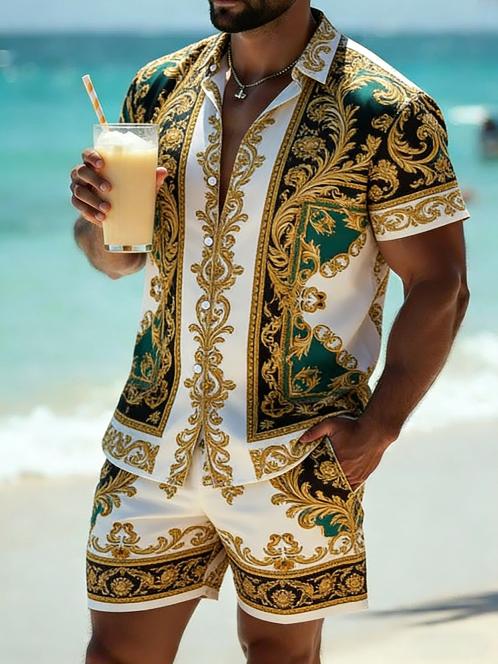 new's Men's Summer Cool Short  - đánh giá và giá Men Formal Party Wear Shirt