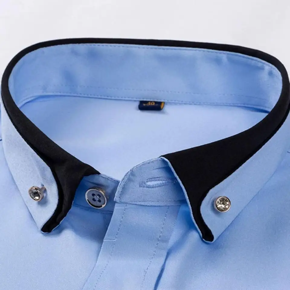 New Men's Fashion Pure Shirt C - đánh giá và giá Men Formal Party Wear Shirt