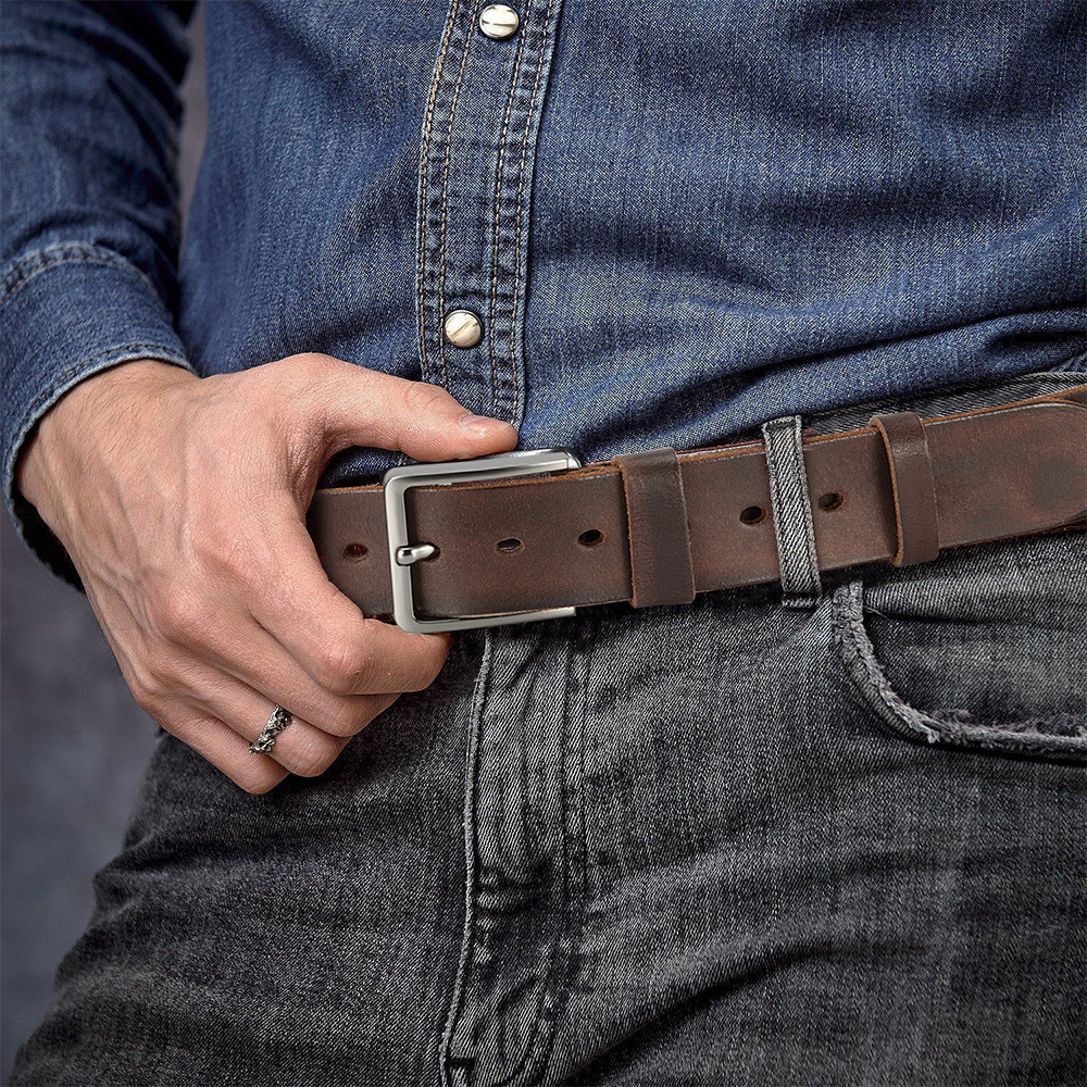 Men's Pin Buckle Durable Genui - đánh giá và giá Men'S Formal Wear Belt