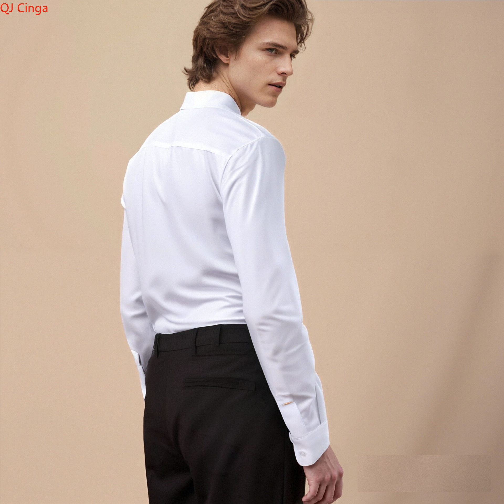 2026 New Men's White Tuxedo Sh - đánh giá và giá Men Formal Party Wear Shirt