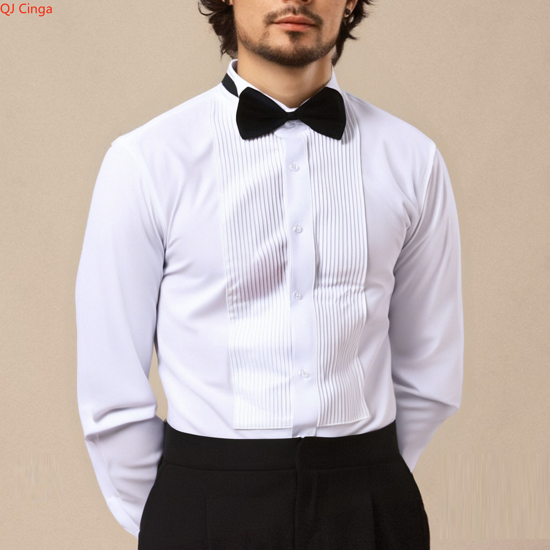 2026 New Men's White Tuxedo Sh - đánh giá và giá Men Formal Party Wear Shirt