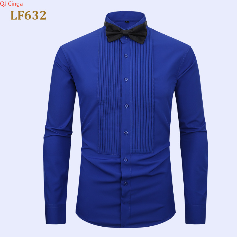 2026 New Men's White Tuxedo Sh - đánh giá và giá Men Formal Party Wear Shirt