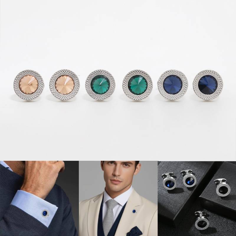 1Pc Stylish French Round Cuffl - đánh giá và giá Dress Shirt French Cuff