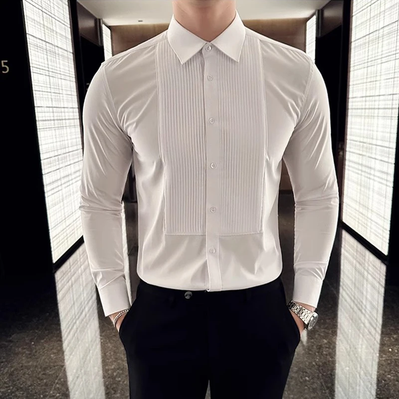 Wedding Party Wear Long Sleeve - đánh giá và giá Men Formal Party Wear Shirt