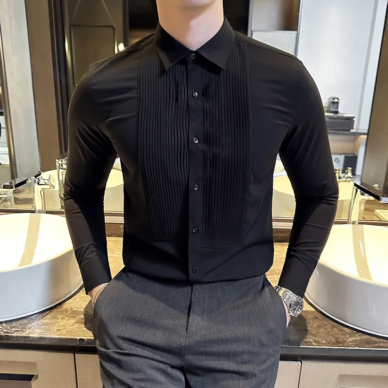 Wedding Party Wear Long Sleeve - đánh giá và giá Men Formal Party Wear Shirt