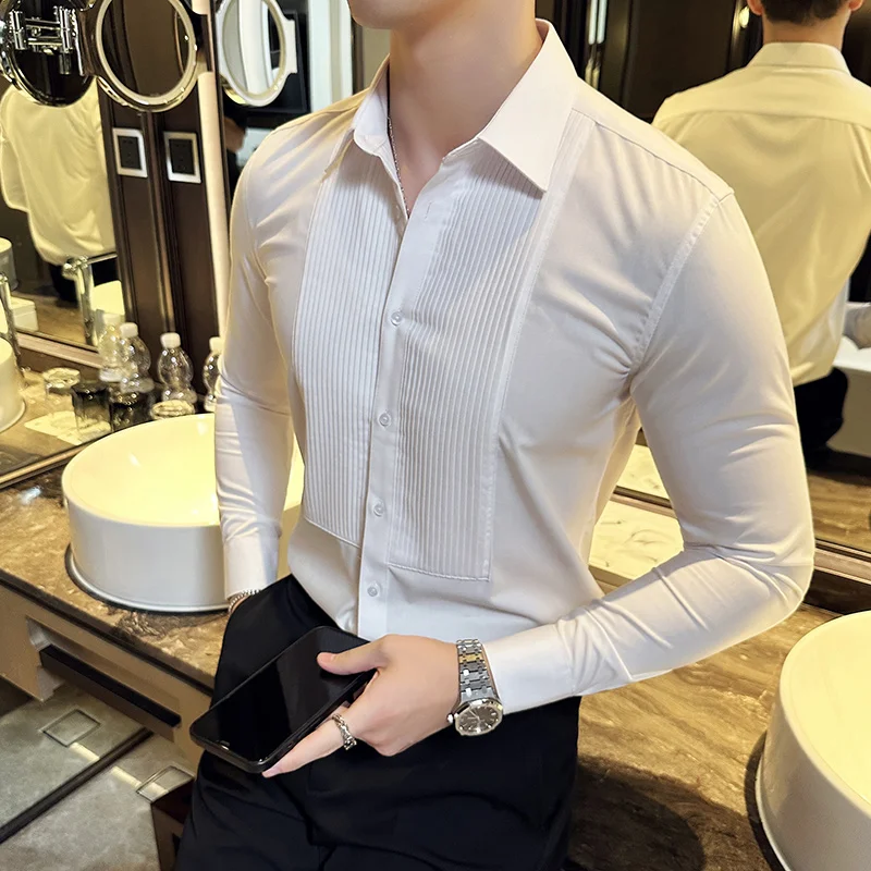Wedding Party Wear Long Sleeve - đánh giá và giá Men Formal Party Wear Shirt
